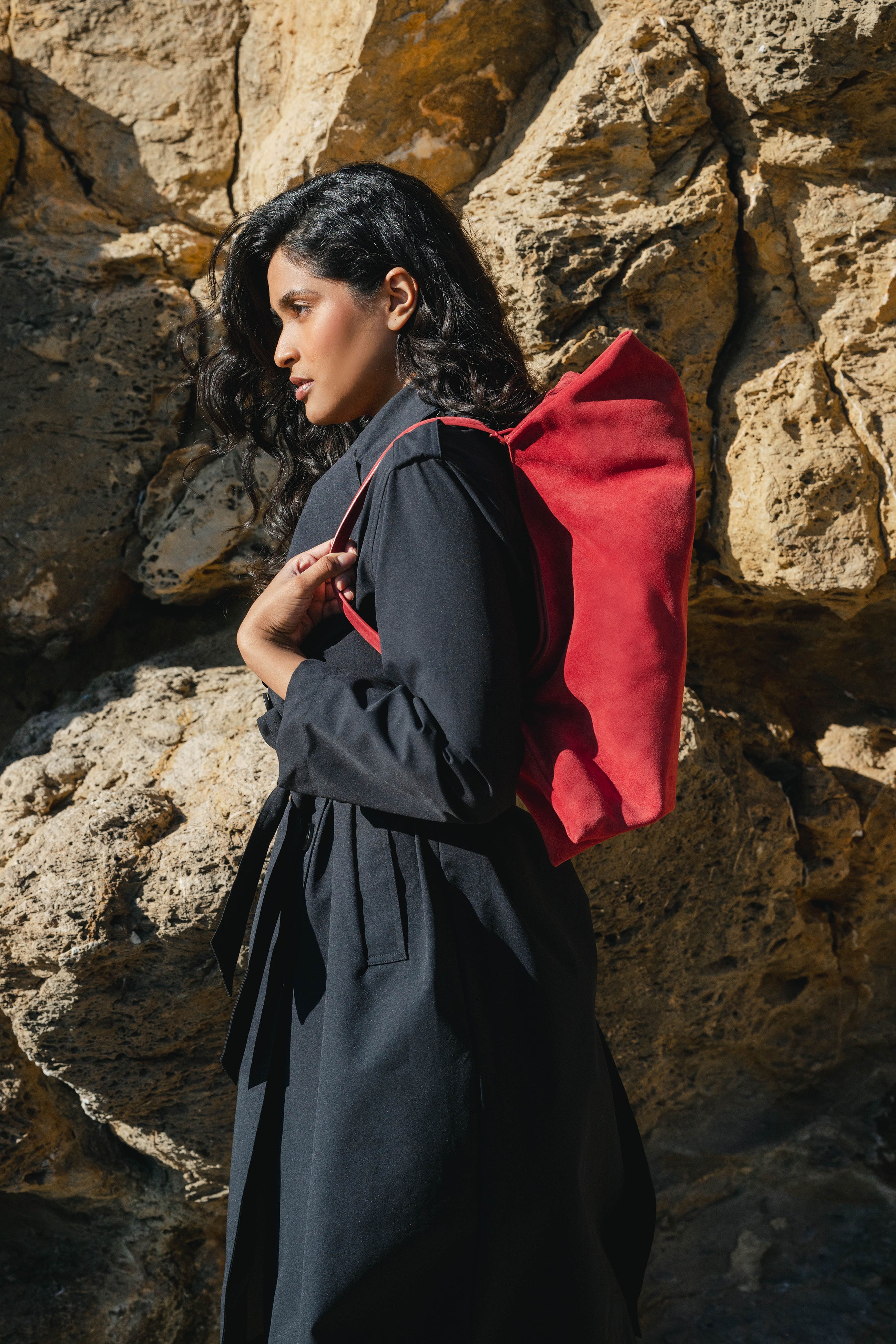 AMBER FOLD BAG SUEDE