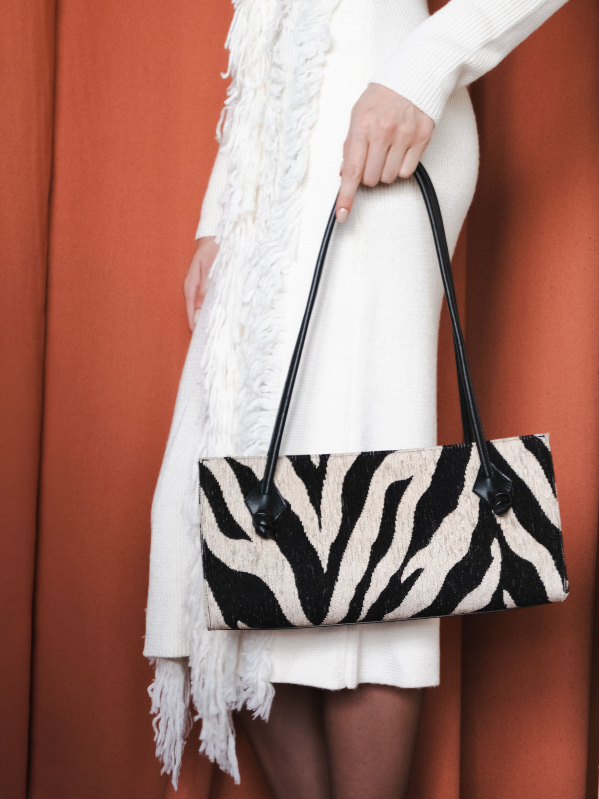 TER EAST-WEST BAG ZEBRA