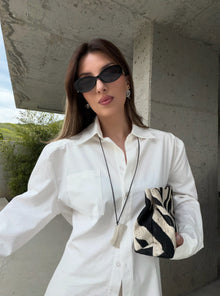 LUNA CLUTCH ZEBRA