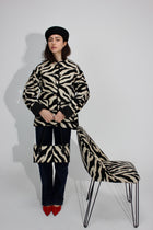 TER EAST-WEST BAG ZEBRA