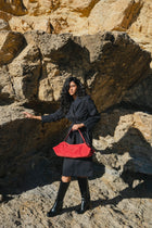 AMBER FOLD BAG SUEDE