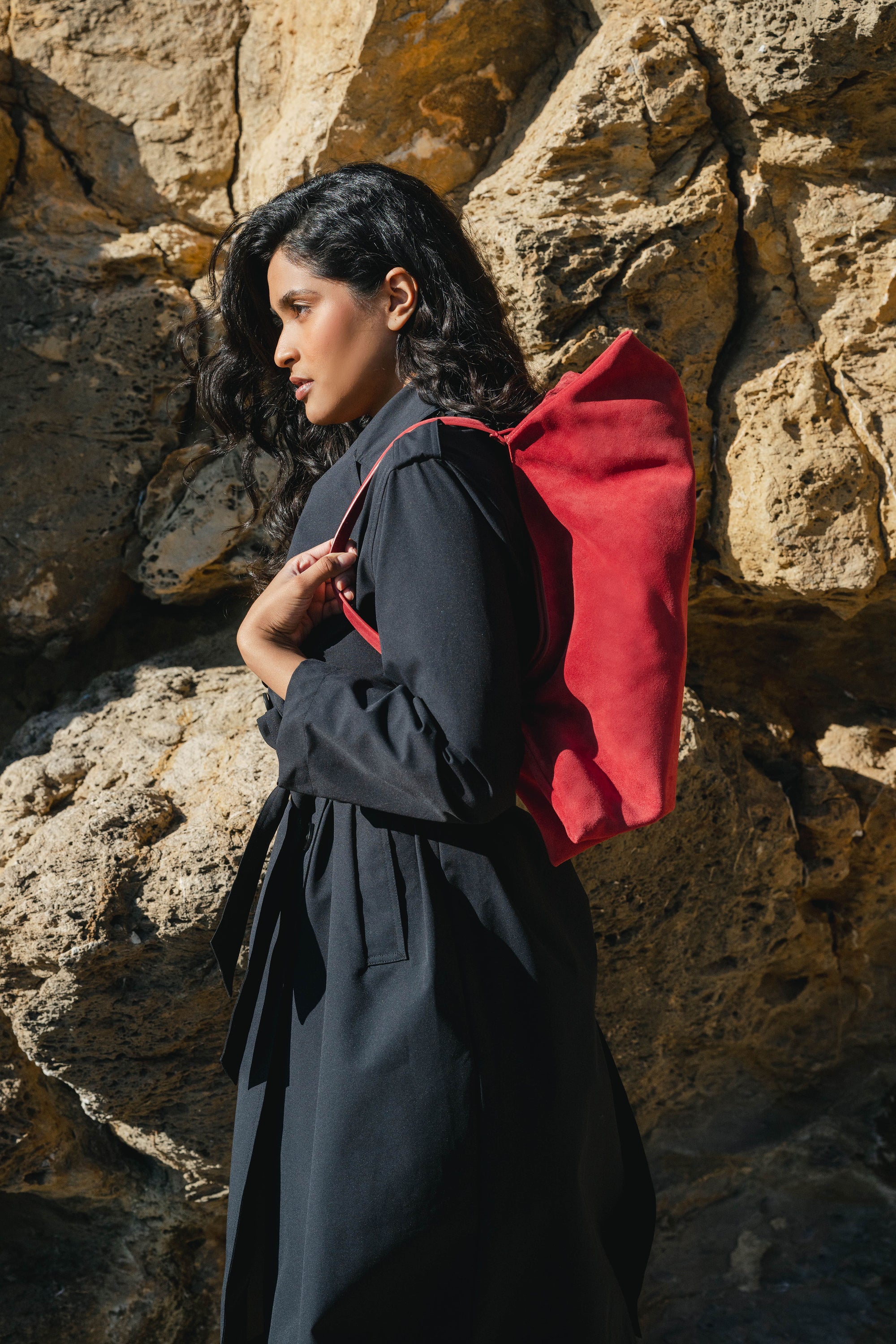 AMBER FOLD BAG SUEDE