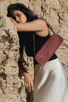 STELLA EAST-WEST BAG NUBUCK
