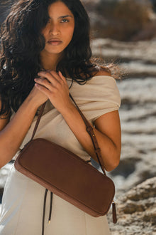 STELLA EAST-WEST BAG NUBUCK