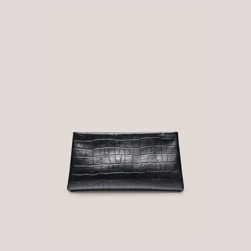 LUNA CLUTCH CROCO