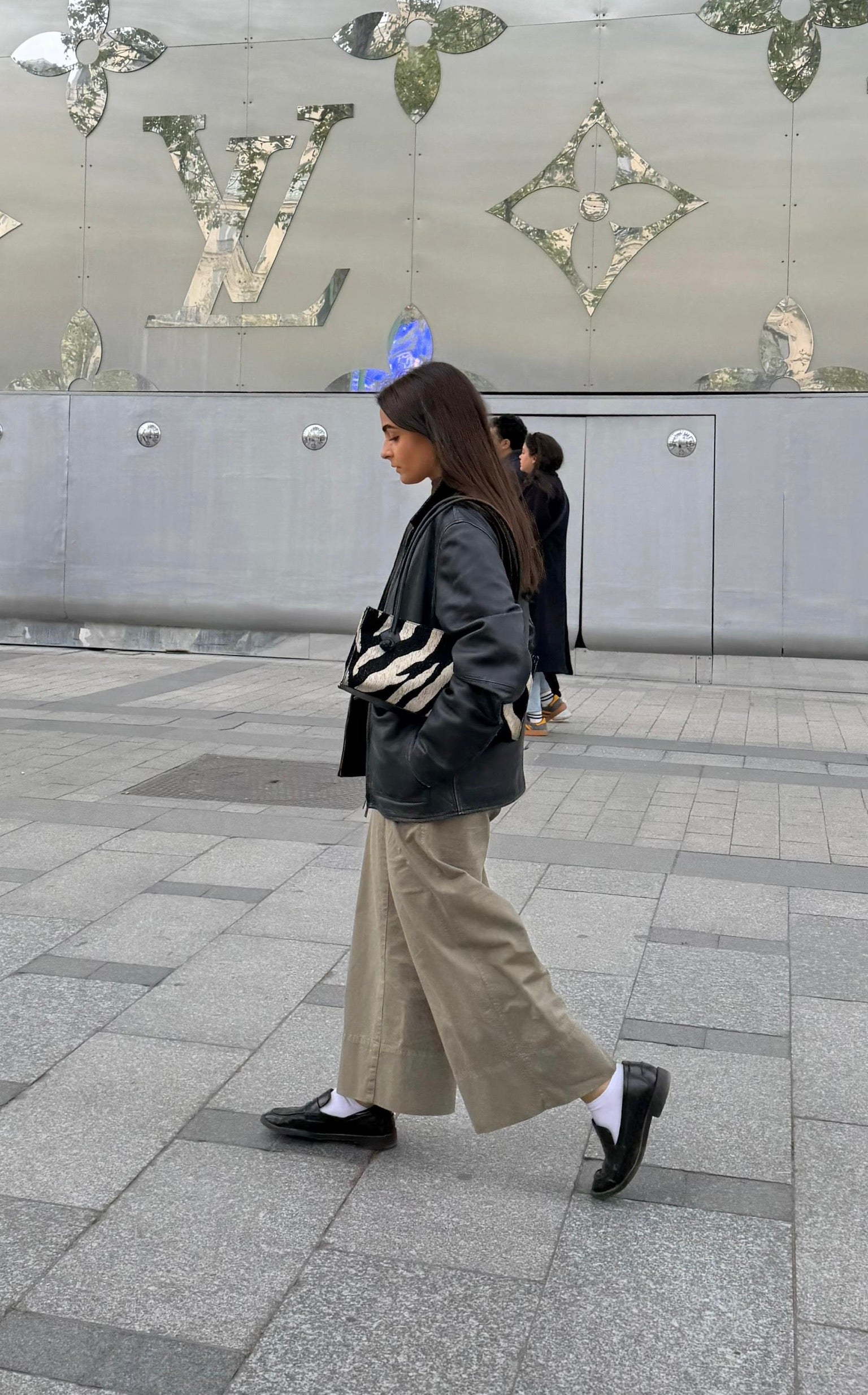 TER EAST-WEST BAG ZEBRA