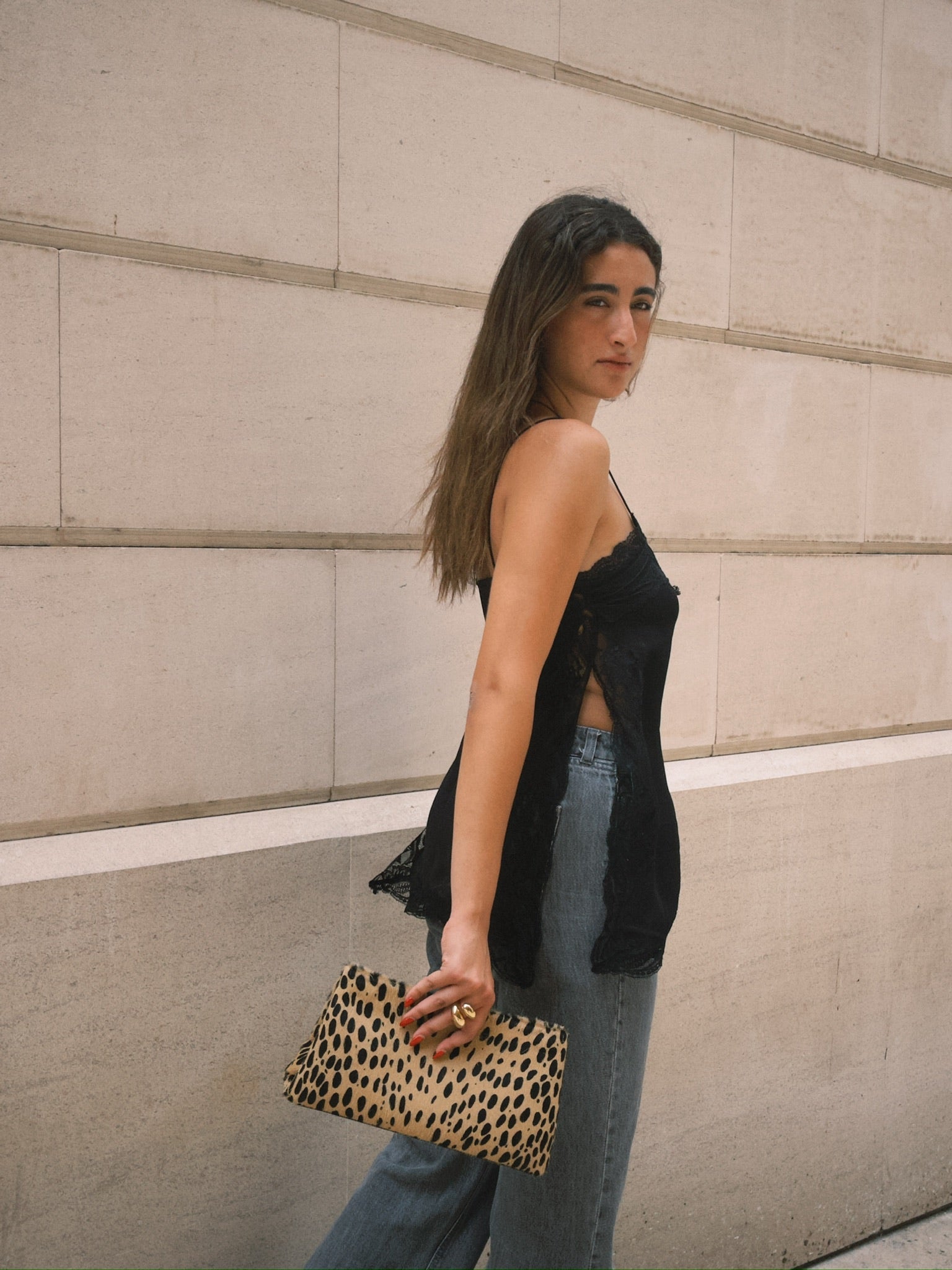 LUNA CLUTCH CHEETAH