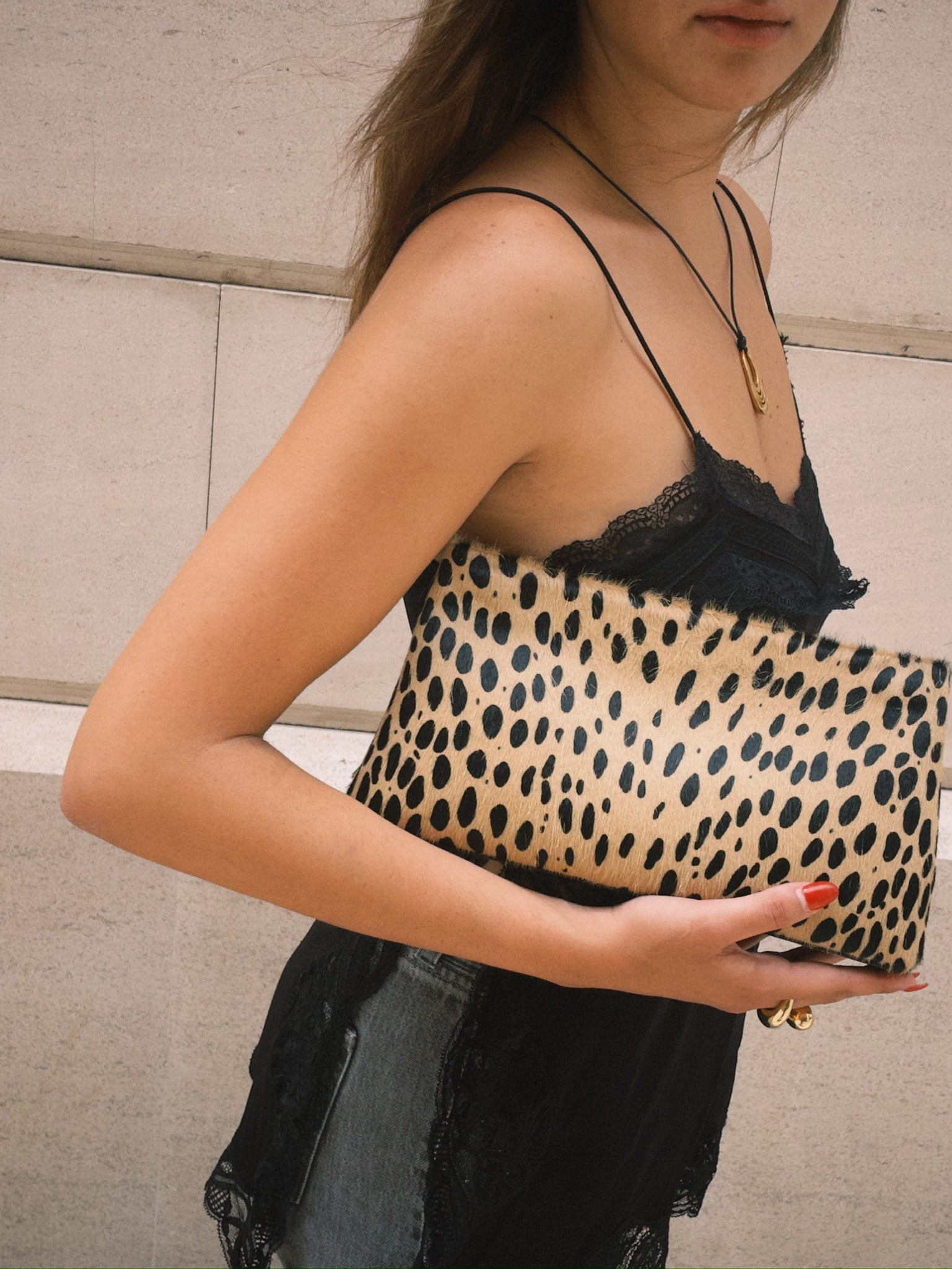 LUNA CLUTCH CHEETAH